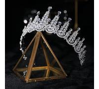Hair Jewelry Crown Tiaras for Women Tiara Silvery Royal Bride Wedding Dressing Water Droplets Crown Hair Accessories Headwear Women Hair Jewelry Headband,Gold