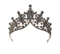 Hair Jewelry Crown Tiaras for Women Trendy Crystal Rhinestone Tiaras And Crowns Wedding Hair Jewelry More Color Bridal Queen Princess Diadems Women Head Accessories (Black)