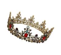 Hair Jewelry Crown Tiaras for Women Vintage Baroque Tiara Crown Bride Crystal Queen King Crown Wedding Hair Jewelry Accessories Women Men Pageant Prom Headpiece,05-25 * 40 * 60