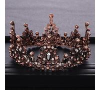 Hair Jewelry Crown Tiaras for Women Vintage Wedding Crown Baroque Pearl Rhinestone Crystal Crown Headband Bridal Hair Accessories Prom Crown Bride Round Crown by GAGALU
