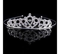 Hair Jewelry Crown Tiaras for Women Wedding Bridal Princess Austrian Crystal Tiara Crown Veil Hair Accessory for Girls Children Tiara Crown Hair Jewelry by GAGALU (Color : 2)