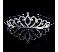Hair Jewelry Crown Tiaras for Women Wedding Bridal Princess Austrian Crystal Tiara Crown Veil Hair Accessory for Girls Children Tiara Crown Hair Jewelry by GAGALU (Color : 3)