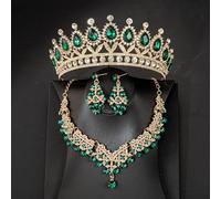 Hair Jewelry Crown Tiaras for Women Wedding Crown Hair Jewelry Bride Headwear Baroque Rhinestone Gold Silver Color Tiaras Princess Accessories for Queen's Party,
