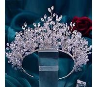 Hair Jewelry Crown Tiaras for Women Wedding Crown Hair Jewelry Bride Headwear Baroque Rhinestone Gold Silver Color Tiaras Princess Accessories for Queen's Party,