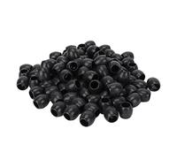 Hair Jewelry For Braids Accessories, 100Pcs Black Hair Braiding Accessories Hair Jewelry Dreadlocks Beads with Unique Design For Hair and Beard Decoration