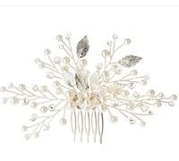 Hair jewelry,Hair Comb Wedding Bridal Hair Accessories Hair 2 Pcs Golden Peacock Metal Side Comb Chinese Style Wedding Veil Hair Clip Comb Hair Side Combs(Silver)