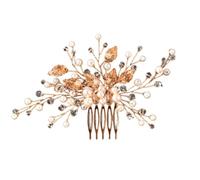 Hair jewelry,Hair Comb Wedding Bridal Hair Accessories Hair 2 Pcs Golden Peacock Metal Side Comb Chinese Style Wedding Veil Hair Clip Comb Hair Side Combs(Gold)