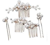 Hair jewelry, Hair Comb Wedding Bridal Hair Accessories Wedding Hair Comb Pearl Hair Accessories Hair Side Comb Clips Pearl Hair Clips for Bride Bridesmaid Hair Side Combs