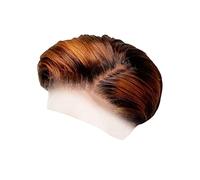 Hair Lace Front Bob Wigs For Women 150% Density Synthetic Gold Blonde Short Wig For Daily Use Flexible Hair Rollers (Khaki, One Size)