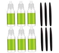 Hair Loss Serum, 6PCS Usma Grass Extract Essence with 6PCS Sticks, Cilia Growth Nourishing Liquid for Hair Eyelash Eyebrow for Home Daily Use