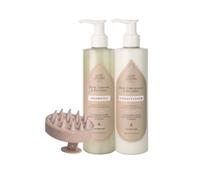 Hair Loving 300 ml Shampoo & Conditioner & Scalp Massager in Bottle Green Hair Loving Bottle Green