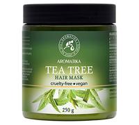 Hair Mask 250g with 100% Natural Tea Tree Essential Oil & Argan & Olive oils - Ginger & Mozuku Seaweed Extracts - Moisturizes Hair - Adds Volume & Shine - Sulphate Free & Paraben Free
