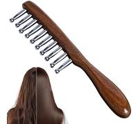 Hair Massage Comb | Anti-Static Rounded Teeth Terahertz | Scalp Massage Brush | For Wet Dry Long Short Hair, Frizz Knots Breaks, Care And Care