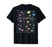 Hair Measurement Growth Chart Shirt with One Inch Lines T-Shirt