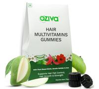 Hair Multivitamins Gummies For Stronger,Fuller,Shinier Hair|Hair Gummies With Keratin Builder,Iron&Vitamins B9,B6&D|Raw Mango Flavour|No Added Sugar (Pack Of 1,30 Gummies)