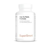 Hair & Nails Formula - The Most Effective Support for Hair & Nail Health - Smooth, Radiant Hair - Patented Keratin - Zinc - Biotin - MSM - Bamboo Extract - Gluten Free - SuperSmart