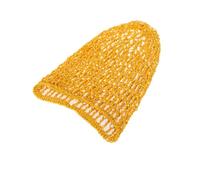 Hair Net Snood Cover Rayon Yellow One Size for Women | Crochet Design, Stretchy Elastic Band, Breathable Fit, Suited to Sleeping and Victorian Portrayals