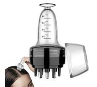 Hair Oil Applicator, Manual Scalp Massager Comb with Dropper & Brush, Roller Ball Scalp Serum Dispenser for Follicle Care and Thinning Hair Loss Treatment