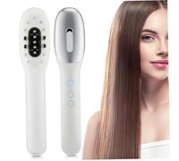 Hair Oil Applicator with Red/Blue Light Scalp Massager, RF High Frequency Comb for Hair Growth