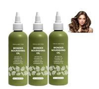 Hair Oil for Hair Growth, Cold Pressed Scalp Mask and Wonder Growth Oil Serum, Nourishing Essence Haircare Serum, Moisturising and Repairing Dry, Stronger Hair (3PCS)
