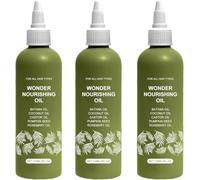 Hair Oil for Hair Growth, Cold Pressed Scalp Mask and Wonder Growth Oil Serum, Nourishing Essence Haircare Serum, Moisturising and Repairing Dry, Stronger Hair (3PCS)