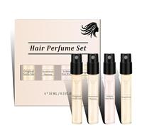 Hair Perfume For Women Long Lasting, 4pc Set with Original Vanilla Cake, Sandalwood Pinecone, Lemon Rose Water & Grapefruit, Hair & Pillow Mist for Daily Use | Lightweight Perfume Spray Gift Set