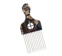 Hair Pick Metal Pick Comb For Women And Men Afro Hair Hairdressing Tool Hair Comb Afro Combs Hair Styling Comb