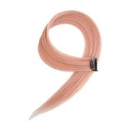 Hair Piece Synthetic Hair Clip-In One Piece For Ombre Hair Extensions Pure Color Straight Long Fake Hair Pieces Clip For Women(1pc,P1B/613)