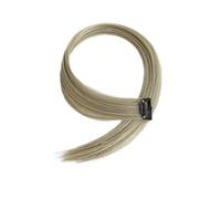 Hair Piece Synthetic Hair Clip-In One Piece For Ombre Hair Extensions Pure Color Straight Long Fake Hair Pieces Clip For Women(1pc,Bug)