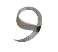 Hair Piece Synthetic Hair Clip-In One Piece For Ombre Hair Extensions Pure Color Straight Long Fake Hair Pieces Clip For Women(1pc,P4/27)