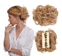 Hair Pieces for Women Claw Messy Bun Curly Clip in Hairpieces Tousled Updo Donut Hair Bun Synthetic Ponytail for Girls 0230