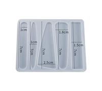 Hair Pin Casting Resin Mold DIY Art Crafts Hair Clips Barrettes Casting Silicone Mould Handmade Crystal Epoxy Mold Silicone Coaster Molds