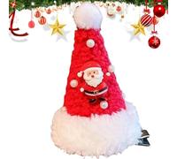 Hair Pin with Christmas Hat, Christmas Hair Pins for Women, Pearl Christmas Hat Hairpin, Lightweight Hair Shaping Tool for Theme Parties, Friends Parties, Family Celebrations, School Activities