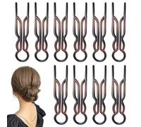 Hair Pins, 10Pcs French Hair Pin French Twist Hairpin Hair Pin Elegant U Shaped Hairpins French Hair Pins for Women and Girls for Fine, Thick & Long Hairs