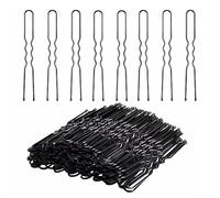 Hair Pins, 50 Pieces Hair Clips for Women, U-Shape Hair Clips, Stage Wig Hair Clip for Professional for Women Girls and Hairdresser (Black)