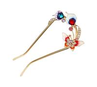 Hair Pins, Flying Animal Hair Forks, Three-Dimensional Alloy Elegant Bride Headwear for Weddings, Stage Performances, Formal Event, Photoshoots, 4.57x2.09 Inches, 1 Piece