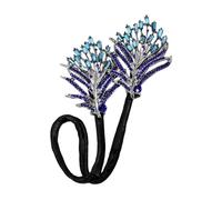 Hair Pins - Rhinestone Flower Hair Clips | French Twist Hair Bun Maker | Hairstyle Shaper Bun Maker for Hair | Curler Hair Twister | Rhinestone Clips for Making Long Hair Bun For