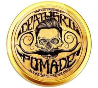 Hair Pomade for Men Medium Hold Shine Finish Styling 2oz Death Grip | Grooming Styling Hair or Beard | Beeswax & Essential Oils | Medium Hold & Shine | Natural Handmade in USA | Citrus Scented