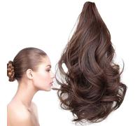 Hair Ponytail Extension | Claw Hair Ponytail Extensions | Hair Piece Curly Dish Hair Buns Extension Thick Hairpiece Clip Ponytail Scrunchies Hair Pieces for Women
