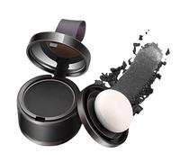 Hair Powder, Instant Volume Hairline Powder, Natural Root Touchs Up Powdcr with Mirror & Puff, Waterproof Smudge-proof Grey Hair Cover Up Hair Concealer, for High Hairlines, Baldness & Gray Roots