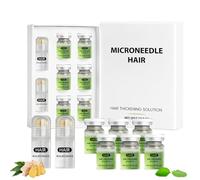 Hair Regrowth System: Advanced Micro-Infusion Hair Growth Serum with Microneedle Roller,Roller Tool for Thinning Hair & Scalp Care, Hair Thickening for Men & Women | 2 Rollers & 6 Refills