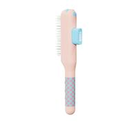 Hair Release Button Comb for Daily Brushing, Fine Tooth Grooming Comb for Coat Cleanup Before Bath Time At Home Grooming Hair Release Button Fine Tooth Coat Cleanup Daily Brushing Bath Prep