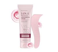 Hair Removal Cream, Smooth Depilatory Wax, Bikini Care Formula, Long Lasting Soft Skin, for Adults Women Men Dancer Swimmer Underarm Legs Chest Back Private Area Grooming Care 100 g
