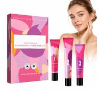 Hair Removal Trilogy Kit Gentle Hair Removal System for Smooth Skin Fast and Easy Use for Legs Arms Bikini Line and Everyday Grooming Routine At Home (Pink*2)