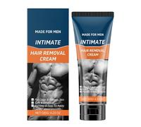 Hair Remover Cream for Men 120g Refreshing Nourishing Lotion | Body Hair Removal Cream for Gentlemen for Hands Underarm Back Dating Gathering Beach Trip Pre Vacation