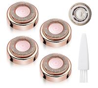 Hair Remover Replacement Heads 4PCS Face Replacement Heads Gen 1 Flawless Replacement Heads Compatible with Finishing Touch Flawless Facial Hair Removal Tool (Gold-Plated)