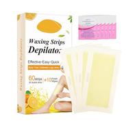 Hair Remover Wax Ready Strips, Body Waxing Strips for Women & Men, Wax Strips for Hair Removal for Face, Body, Arms, Legs, Chest, Back, Bikini & Brazilian 60ct Waxing Strips