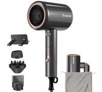 Hair Rescien Ion 2400W Travel Bag & Holder, Quick Drying [Light & Compact] Dryer, Professional Hot/Cold Button, 3 Heating, 3 Speeds