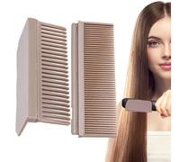 Hair Right Camp Head Heat Resistant Flattened Brush Accessory, Flat Iron Add-on | Portable Barber Tool for Travel Kit, Split Tooth Comb for Home Styling Station Setup