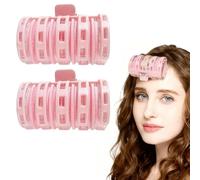 Hair Roller,2 Pcs Hair Curlers Rollers With Clips,Daily Use Rollers for Hair Curling Volume,Self Holding Hairs Curlers No Heat for Long & Short Hair,Fringe Roller DIY Curling Tool Curls for Styling